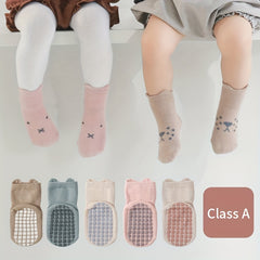3 Pairs Cartoon Non Slip Floor Socks for Boys Breathable Sport Socks for Kids