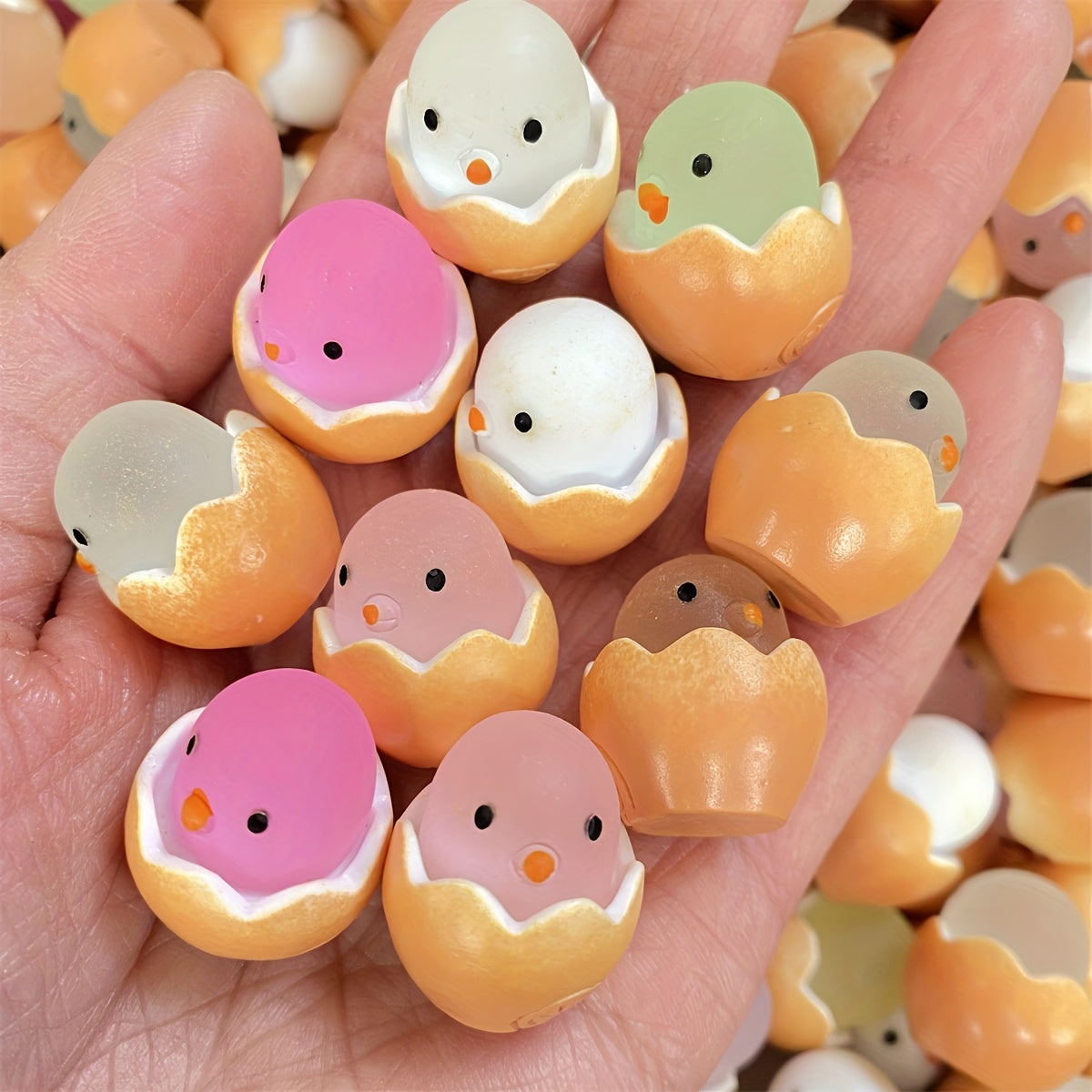 Luminous Eggshell Chick Toy Egg Car Decoration Surprise Gift Christmas Novelty