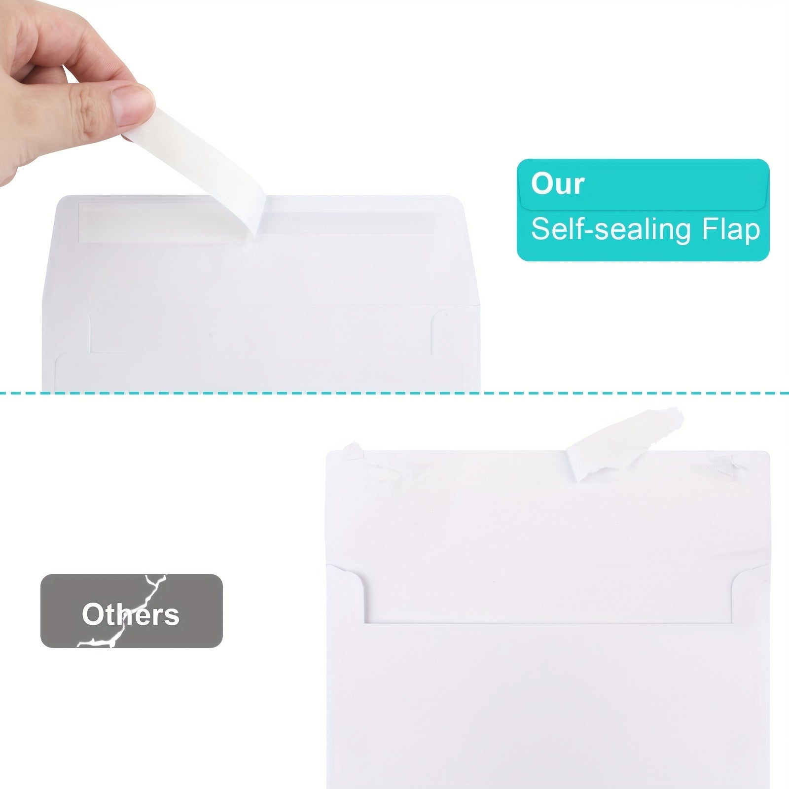 70 Packs A4 Self Seal Envelopes for Invitations - Weddings, Showers, Photos