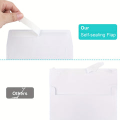 70 Packs A4 Self Seal Envelopes for Invitations - Weddings, Showers, Photos