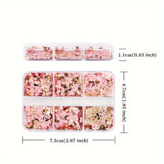 6 Styles Pink Star Moon Love Heart Glitter Flakes UV Epoxy Resin Filler