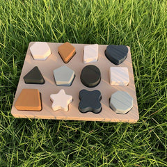 Silicone 3D Geometric Puzzle Toy for 1-3 Years Old