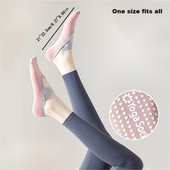 Women's Non Slip Yoga Pilates Training Socks