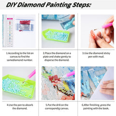 DIY Rhinestone Diamond Painting Kit for Home Wall Decor 12x16in