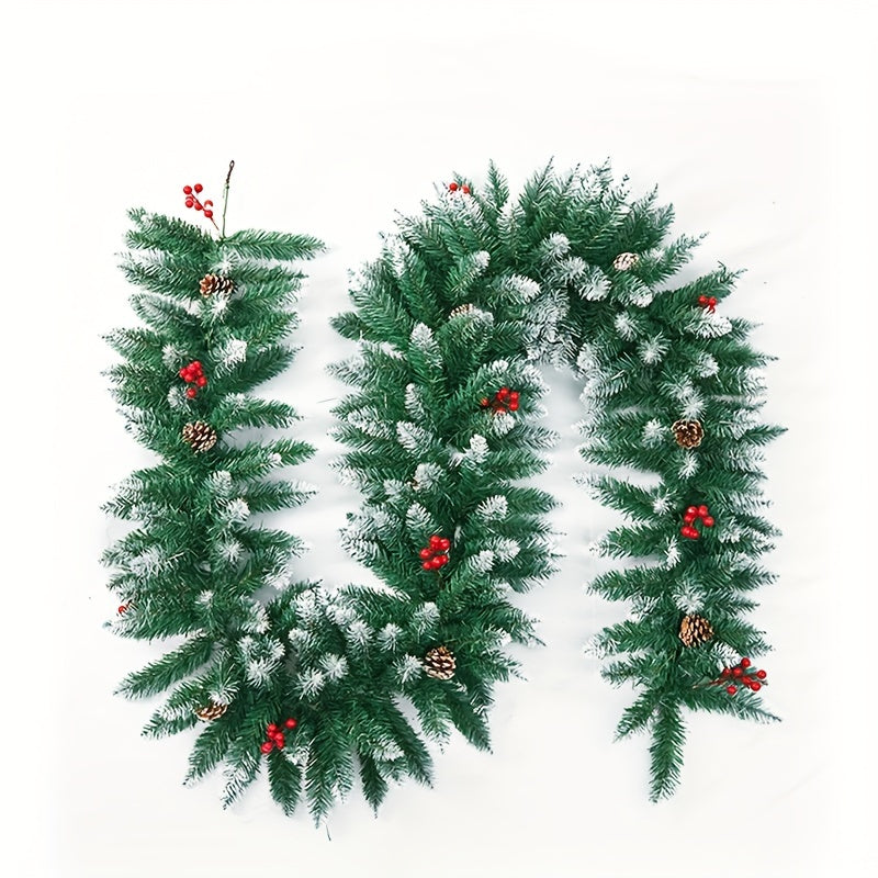 Christmas Encrypted PVC Green Vine For Window Decoration