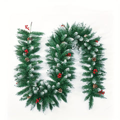 Christmas Encrypted PVC Green Vine For Window Decoration