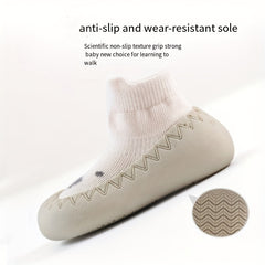 Cute Animal Print Slip On Sock Shoes for Baby Girls