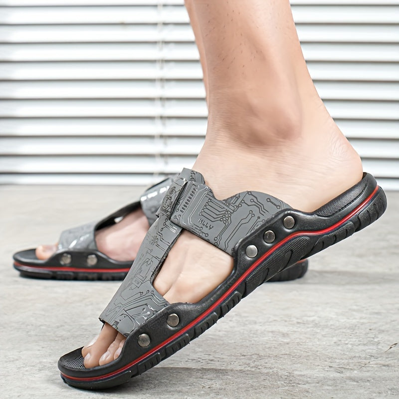 Men's Wear Resistant Beach Shoes Quick Drying Non Slip Slides
