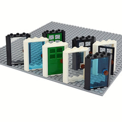 5pcs Transparent Corner Door Building Blocks Toy Compatible with 28327