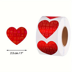500pcs Red Love Birthday Thank You Sealing Sticker