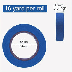 6 Rolls Colored Masking Tape 14 63 Meter Per Roll Rainbow Colors Painting Tape