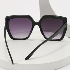 Large Square Frame Sunglasses Gradient Lens Glasses UV400