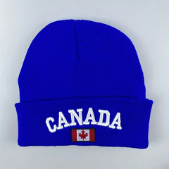 Canada 3D Embroidered Knit Hat Acrylic Woolen Hat