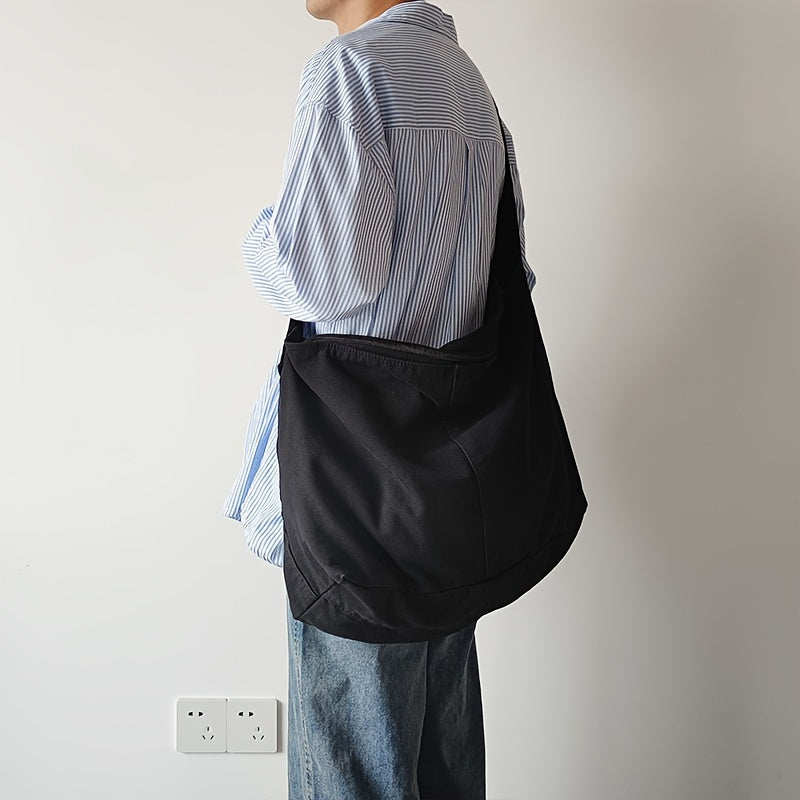 Mens Vintage Canvas Crossbody Bag Timeless Durable Sling Bag for Commuting