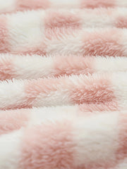 Checkered Print Flannel Warm Home Wear Pants