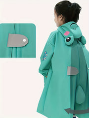Kids Cartoon Frog Reusable Raincoat - Stay Dry and Stylish