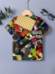 3D Digital Print T Shirt For Boys - Summer Outdoor Fun