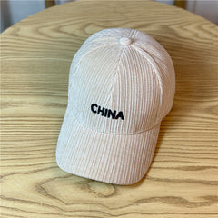 Embroidered Letter Warm Baseball Cap Casual Women Men Sun Hat Autumn & Winter