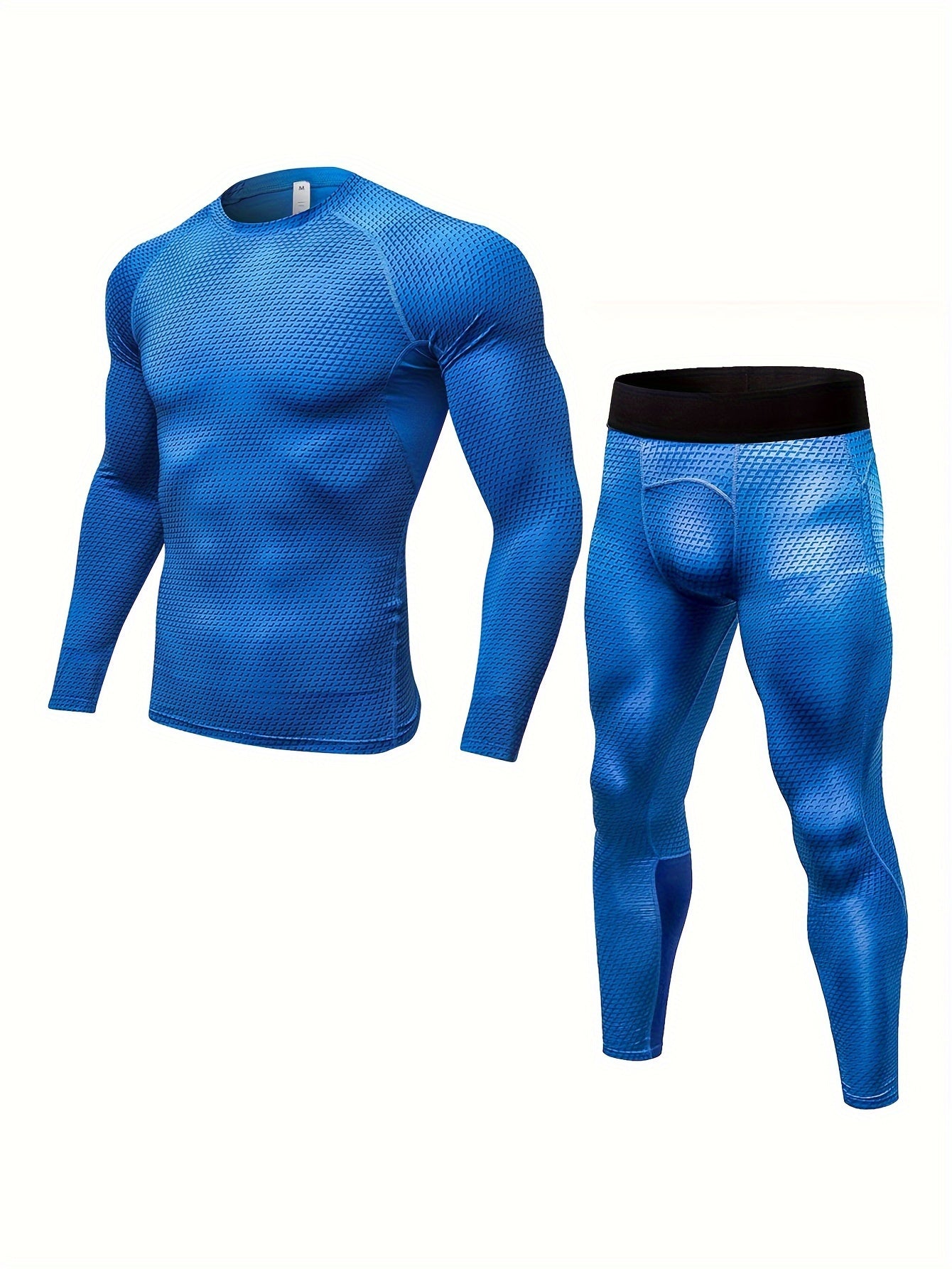 Men's Compression T shirt & High Stretch Leggings for Running