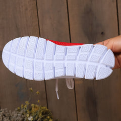 Women's Lightweight Red Running Shoes Anti-slip Sneakers