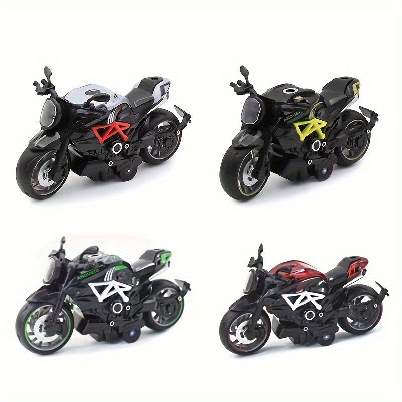 Alloy Pull Back Motorcycle Model Toy Ornament Sliding Car Toy