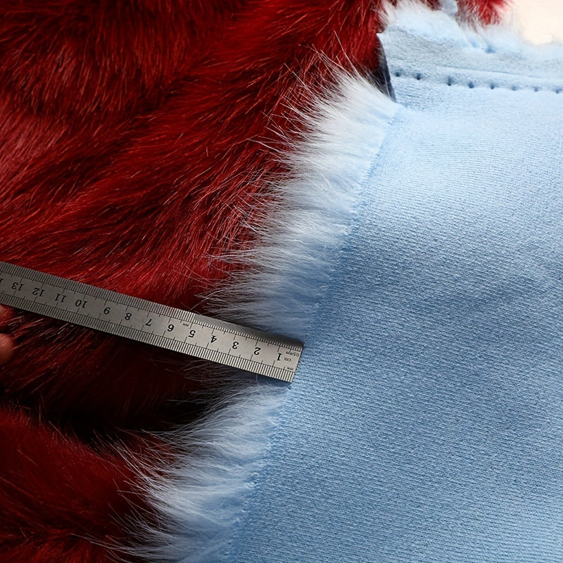 Fox Fur Fabric Fursuit Animal Ears Cotton Doll Clothes Patterned Wool