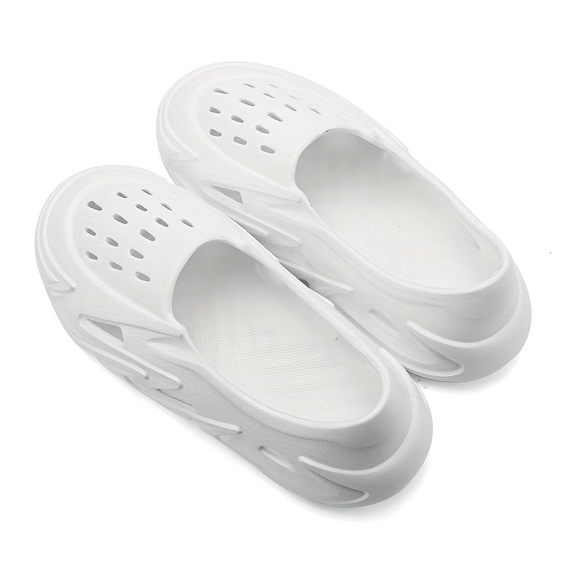 Men's Lightweight Comfy Clogs Hollow Out Non Slip Garden Shoes Summer