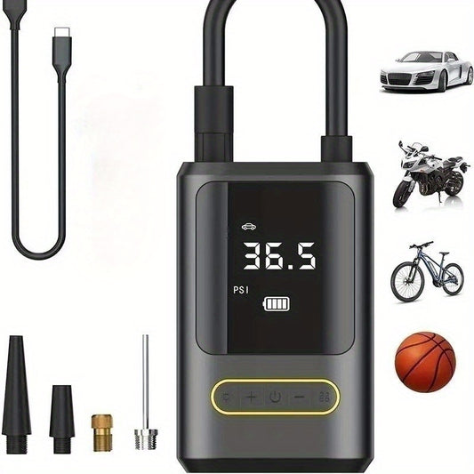 Automatic Air Compressor Tire Inflator with LED Light