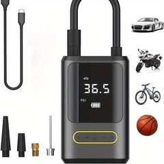 Automatic Air Compressor Tire Inflator with LED Light