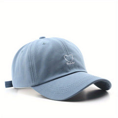 Unisex Embroidered Baseball Cap Curved Brim Sun Hat Adjustable Strap