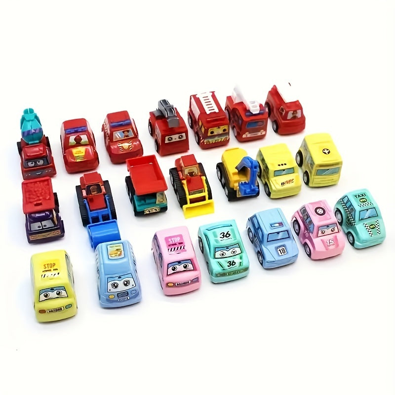 6pcs Car Sets Vehicle Models Random Colors Fire Truck Mini Engineering Toys