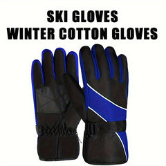Windproof Warm Gloves Waterproof Thicken Velvet Durable Winter Outdoor