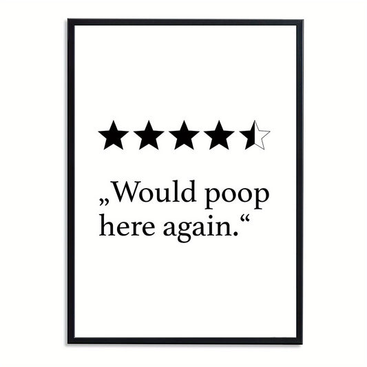 1 Pc Poster Bathroom Decoration High Art Print Wall Pictures