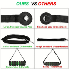 Resistance Bands Set Handles Legs & Ankle Straps for Training & Therapy