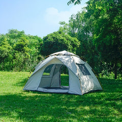 Outdoor Camping Tent 2 Doors 2 Windows Sun Protection Top Cover