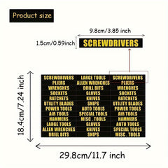 36pcs Toolbox Label Sticker Set for Easy Organization