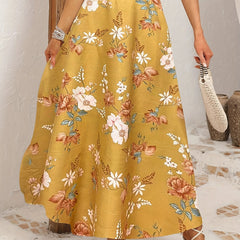 Floral Print Maxi Skirt for Spring & Summer