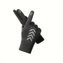 Full Finger Touch Screen Winter Gloves Waterproof Warm Fleece