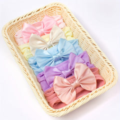 5pcs Bow Elastic Headband Hair Accessories for Baby Girls