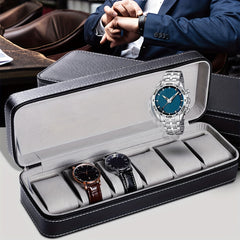 6-slot Zipper Watch Storage Box & Bag