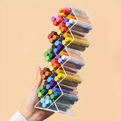 Desktop Organizer for Painting Brushes and Pens, Transparent Storage