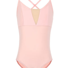 Cross Back V Neck Girls Dance Dress Ballet Gymnastics Leotard