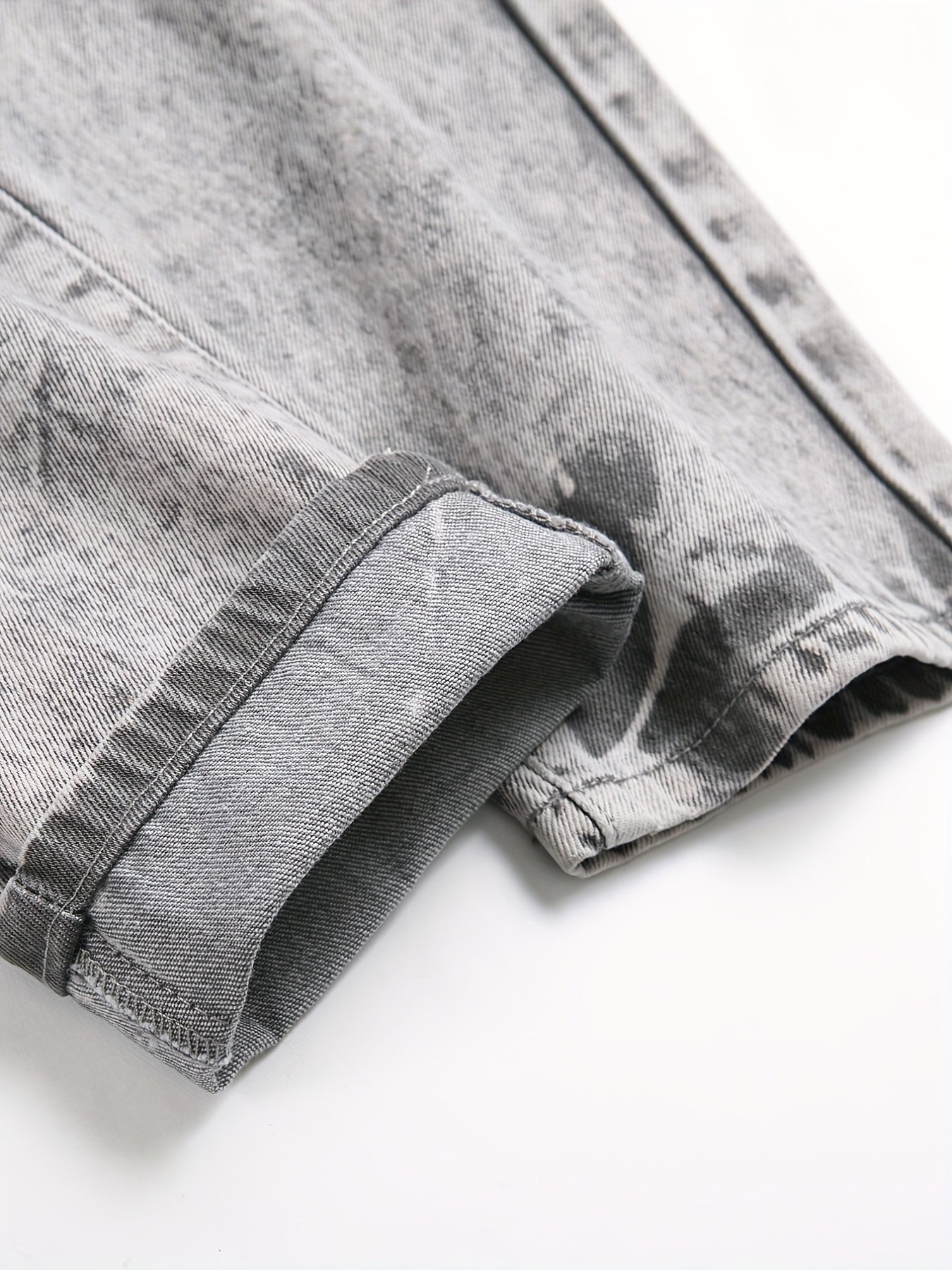 Men's Slim Fit Ripped Jeans Distressed Denim Pants