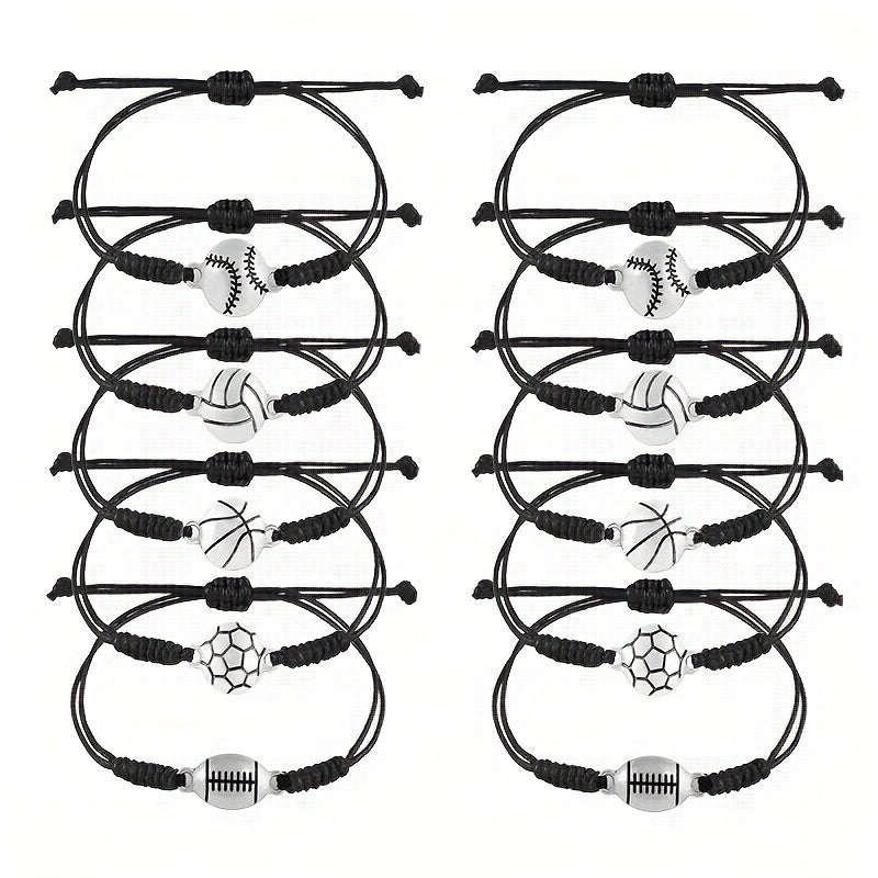 Alloy Sports Bracelets for Fans - Set of 5