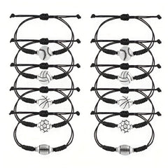 Alloy Sports Bracelets for Fans - Set of 5