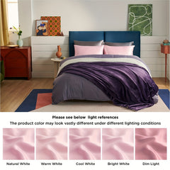 2pcs Pink Satin Pillowcase for Hair and Skin Queen 20 X 30 Inches