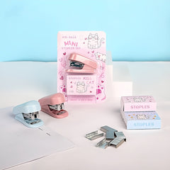 1PC Cartoon Mini Acrylic Stapler Portable Multifunctional Stapler