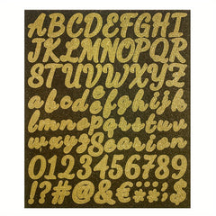 Glitter Fine Alphabet Number Stickers DIY Poster Graduation Hat