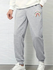 Cartoon Print Men s Drawstring Sweatpants Jogger Pants