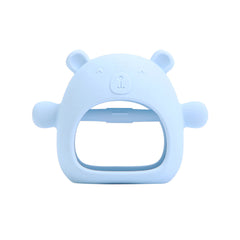 Wearable Baby Chewable Teether Toy Little Bear Mitten Teething Toy